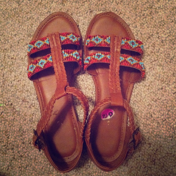 Beaded sandals