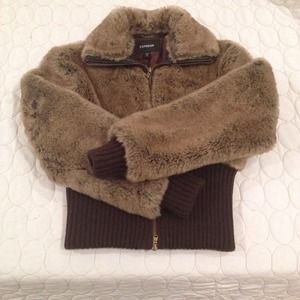 Faux fur Express bomber jacket... (REDUCED)