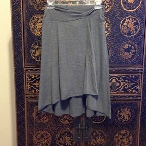 Charcoal grey skirt.