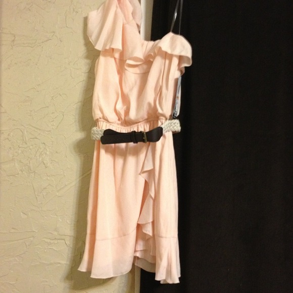 Bundled!!!!One shoulder dress with belt