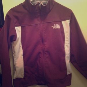 TRADED Northface jacket  purple and white