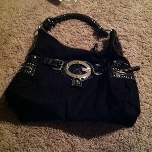 Guess black purse