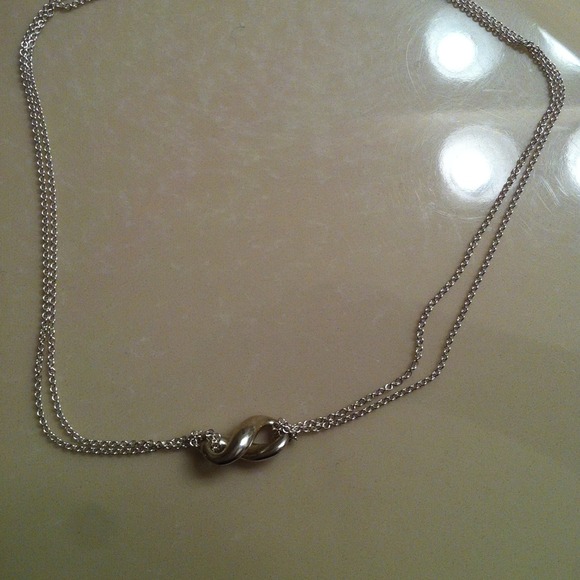 Double link infinity necklace - Picture 1 of 2