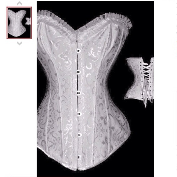 Embroidered burlesque corset