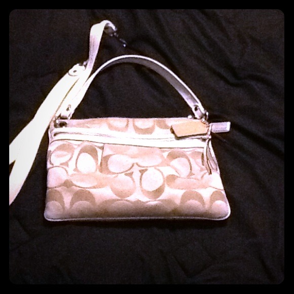 Coach handbag with cross body strap