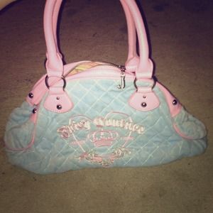 Juicy couture velour handbag