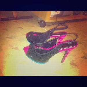 Beautiful bedazzled high heels