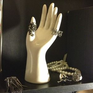 Hand sculpture jewelry holder