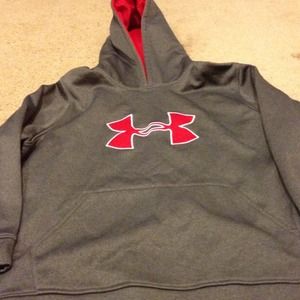 Worn twice. Youth XL Under Armour Hoodie.