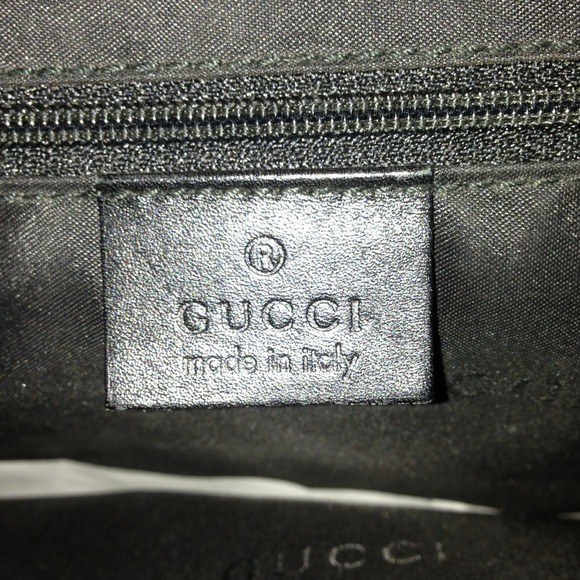 GUCCI - vintage blk leather