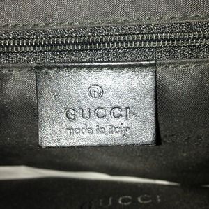 GUCCI - vintage blk leather