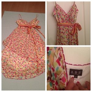 ABS Allen Schwartz watercolor dress