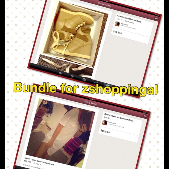 Leather sneaker wedges and cover up.