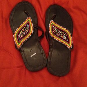 Sandals straight from AFRICA! Have too many pairs.