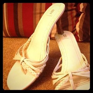 SOLD IN BUNDLE.   White Heels.