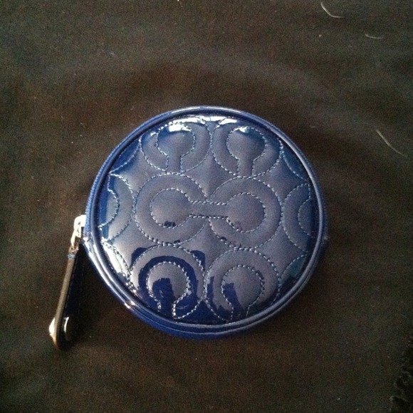 Coach Clutches & Wallets - Navy blue coach coin case