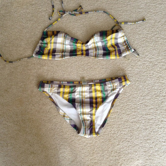 Plaid bathing suit