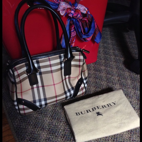 Authentic Burberry check bag