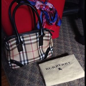 Authentic Burberry check bag