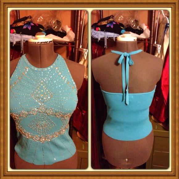 Beaded halter