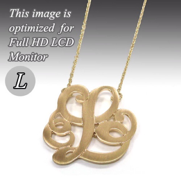 Monogram L necklace available in most letters - Picture 1 of 1