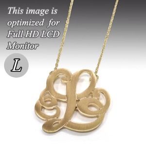 Monogram L necklace  available in most letters