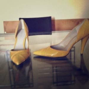 Calvin Klein yellow pumps!