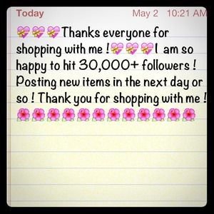 🌷🌷Thanks everyone for shopping with me !