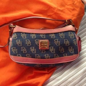 Dooney & Bourke Anniversary Denim mini zip top.