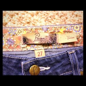 Genuine Paige Denim Venice Capri