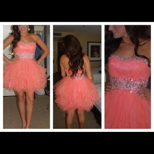 Pink cocktail prom or Pageant dress