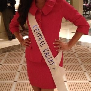 Pink interview suit! Custom made!