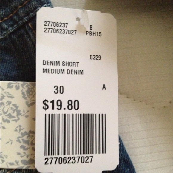 Denim shorts. They're pretty short! Brand new! - Picture 2 of 2