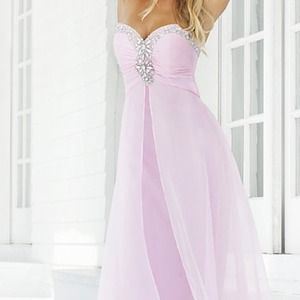 🎉REDUCED🎉❗️❗️Light pink gown. Worn Once!