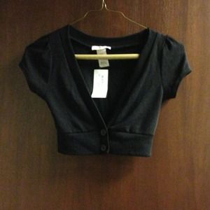 ⛔Sold⛔ Black short sleeve cardigan