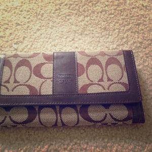 Coach brown wallet
