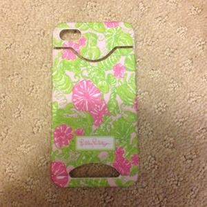 Authentic lily Pulitzer iPhone 4 4s hard cover