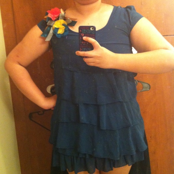 Adorable ruffed flora dress