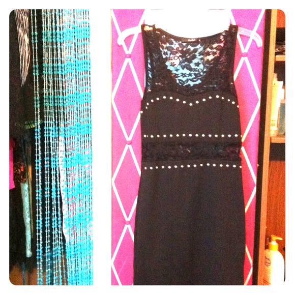 Black laced dress