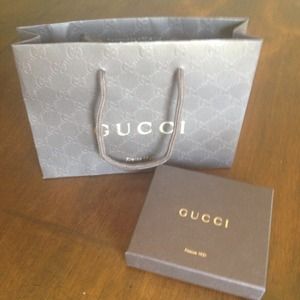 Authentic Gucci gift bag and box