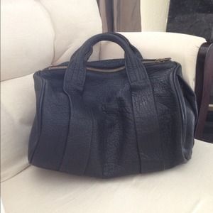 HOLD Rocco Antique Brass Leather Satchel