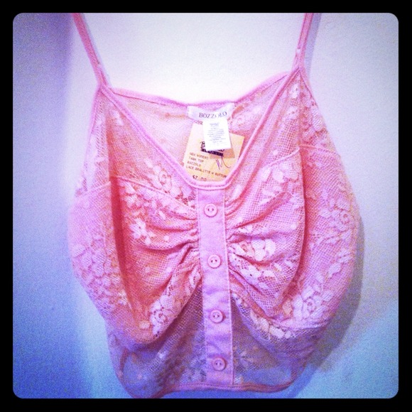 Peach crop top
