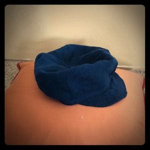 Navy blue newsy hat