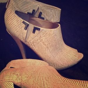Rachel Roy peep toe ankle boots