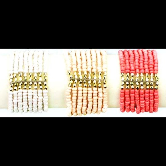 NWT, 8-Layered Beaded Bracelets!