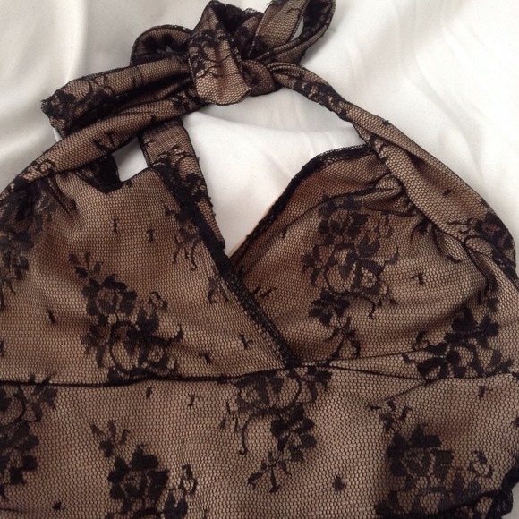 Lace Halter Dress - Picture 2 of 3