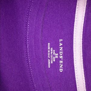 SOLD...Purple long sleeve rib tee