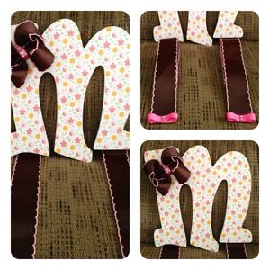 Hair Bow Holder Letter "M"