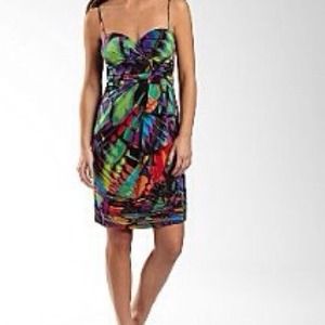 Ruched side sash dress.