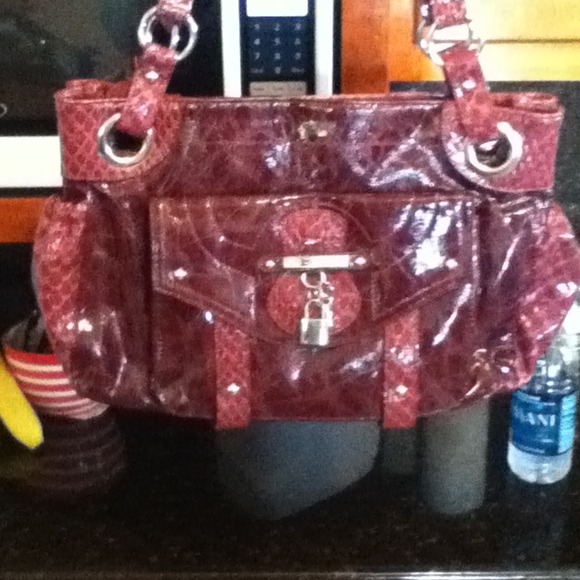 Burgundy purse